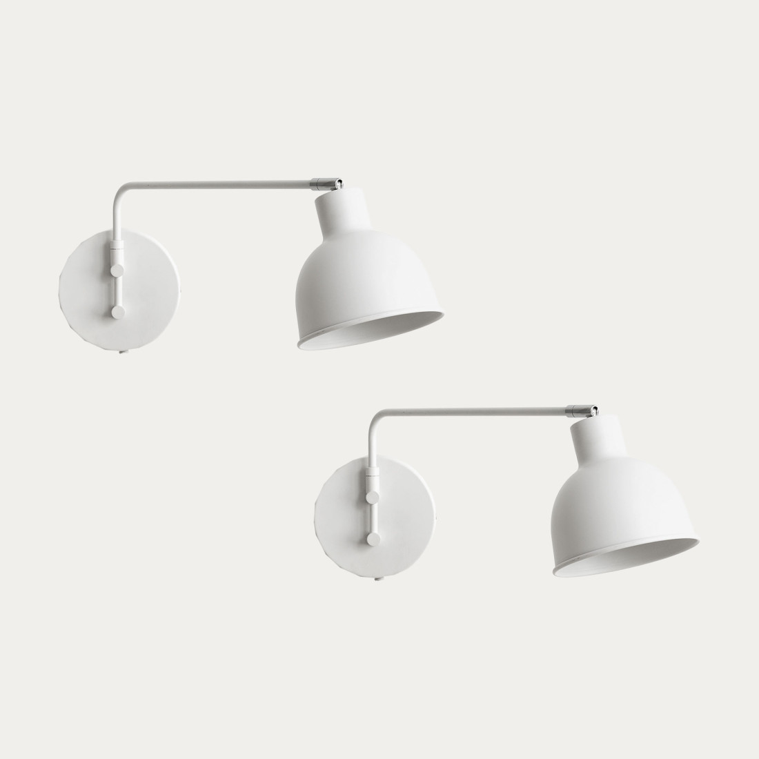 kenay home Pack 2 apliques de pared blanco