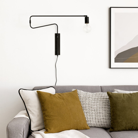 Kenay Home Pack 2 Apliques De Pared Negro