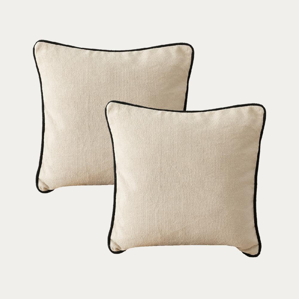 kenay home Pack 2 cojines beige