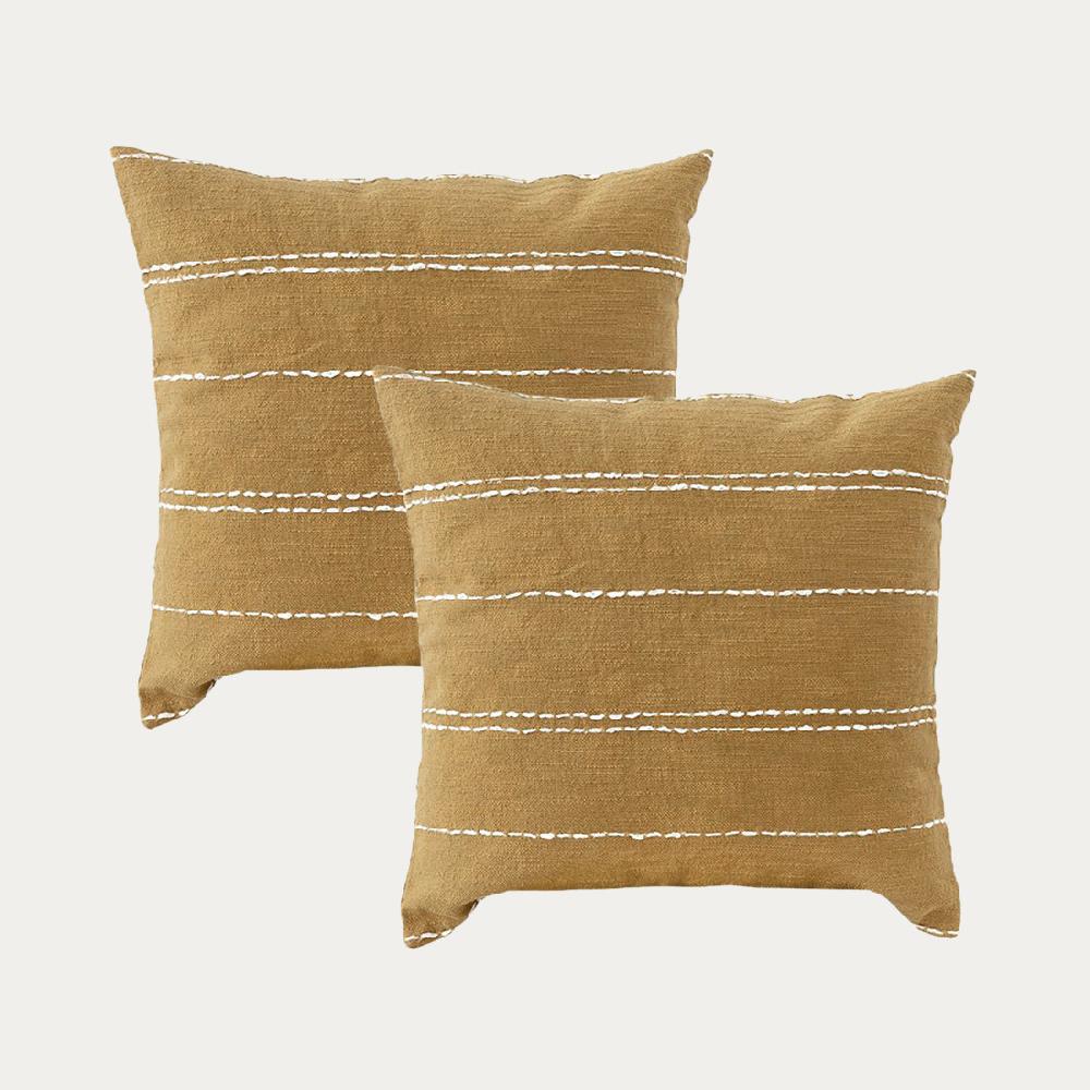 kenay home Pack 2 cojines camel