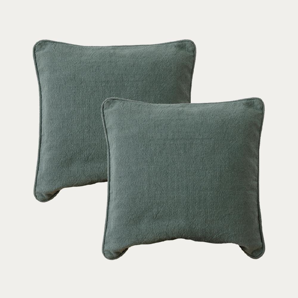kenay home Pack 2 cojines dark mint
