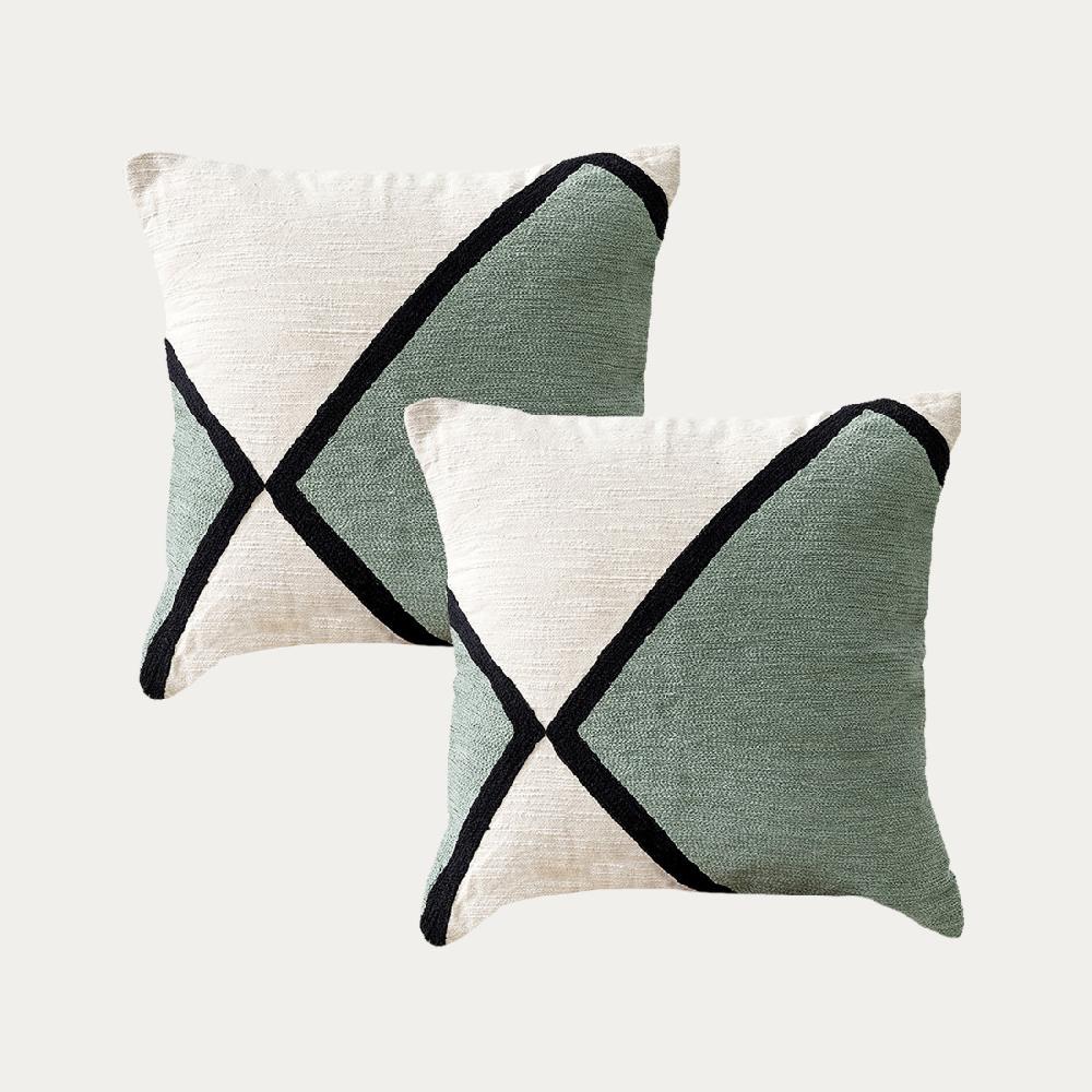 kenay home Pack 2 cojines menta