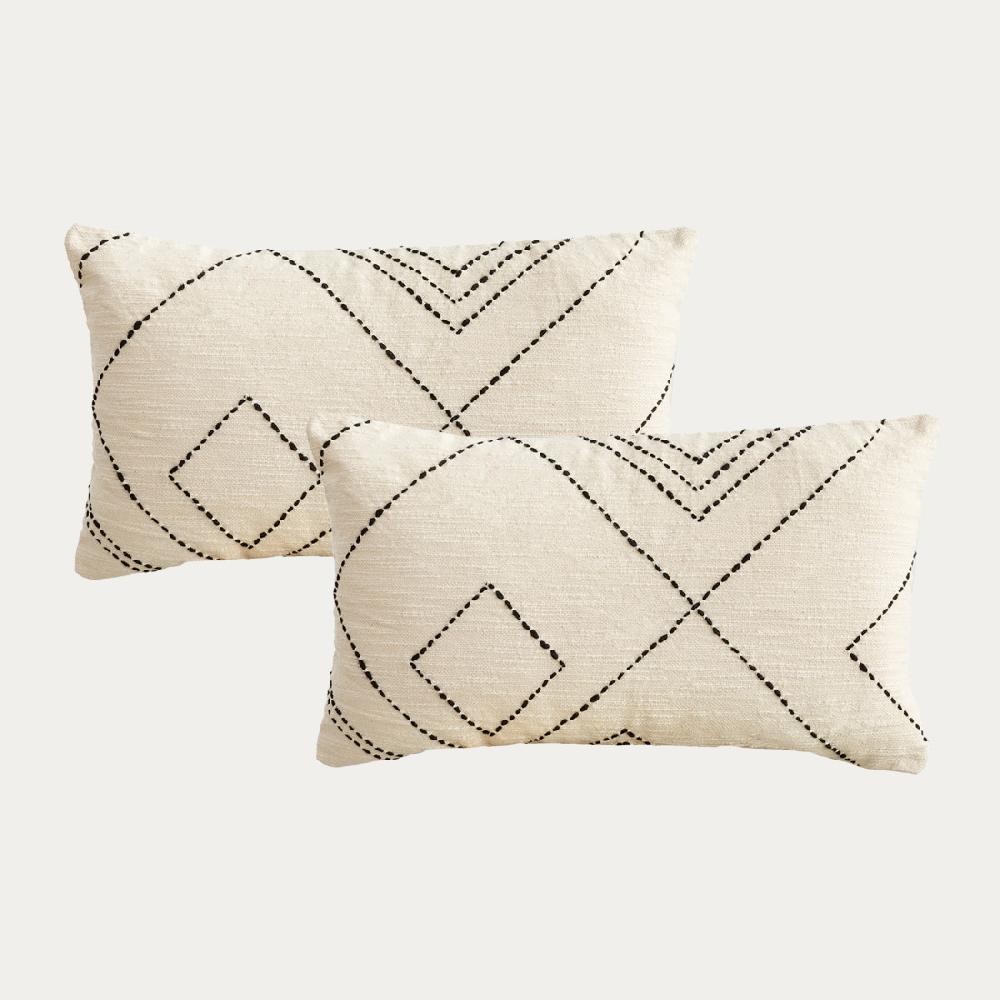 kenay home Pack 2 cojines natural