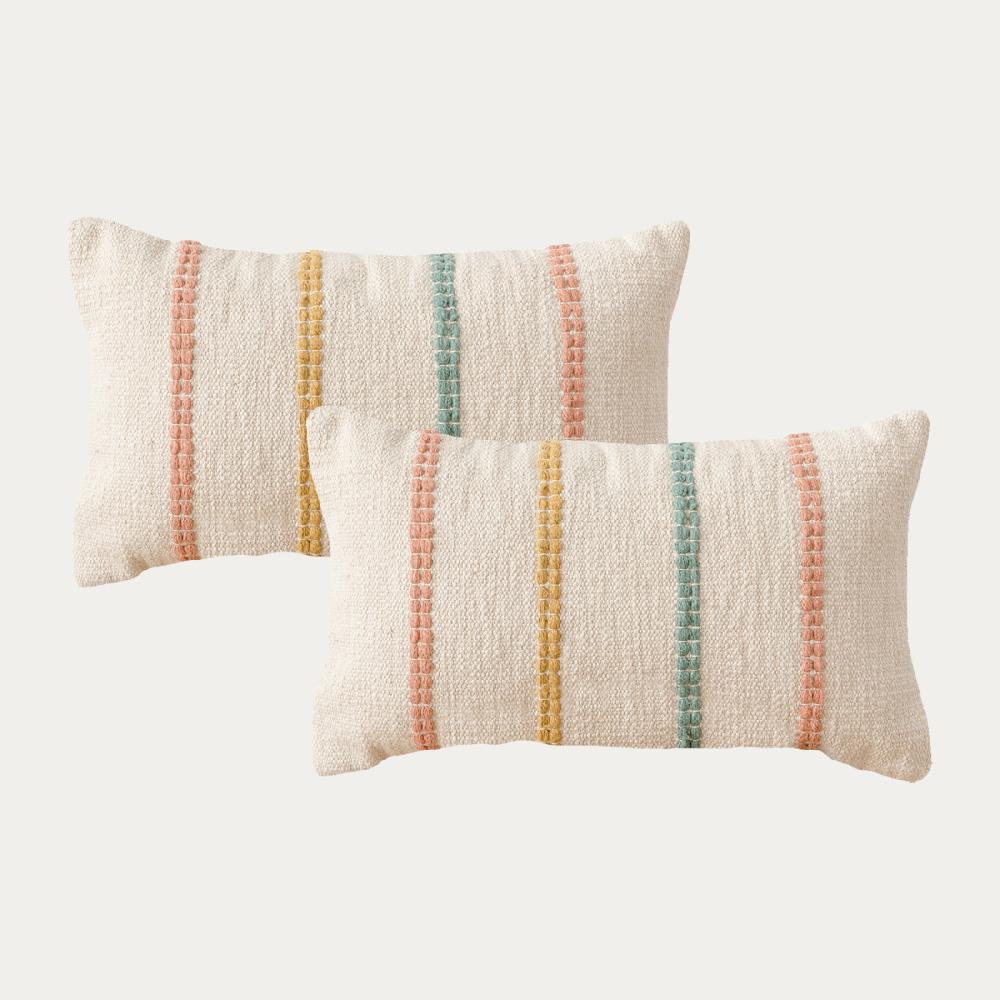 kenay home Pack 2 cojines natural