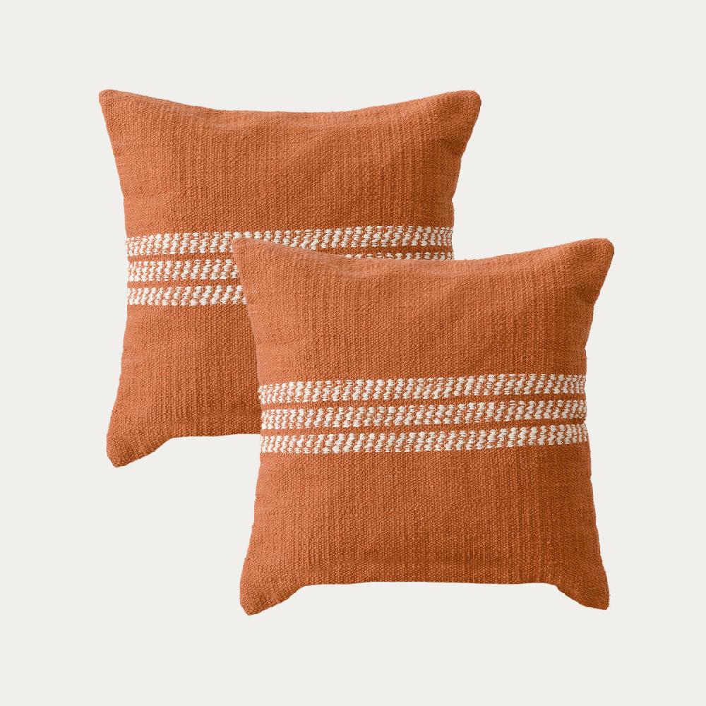 kenay home Pack 2 cojines terracota
