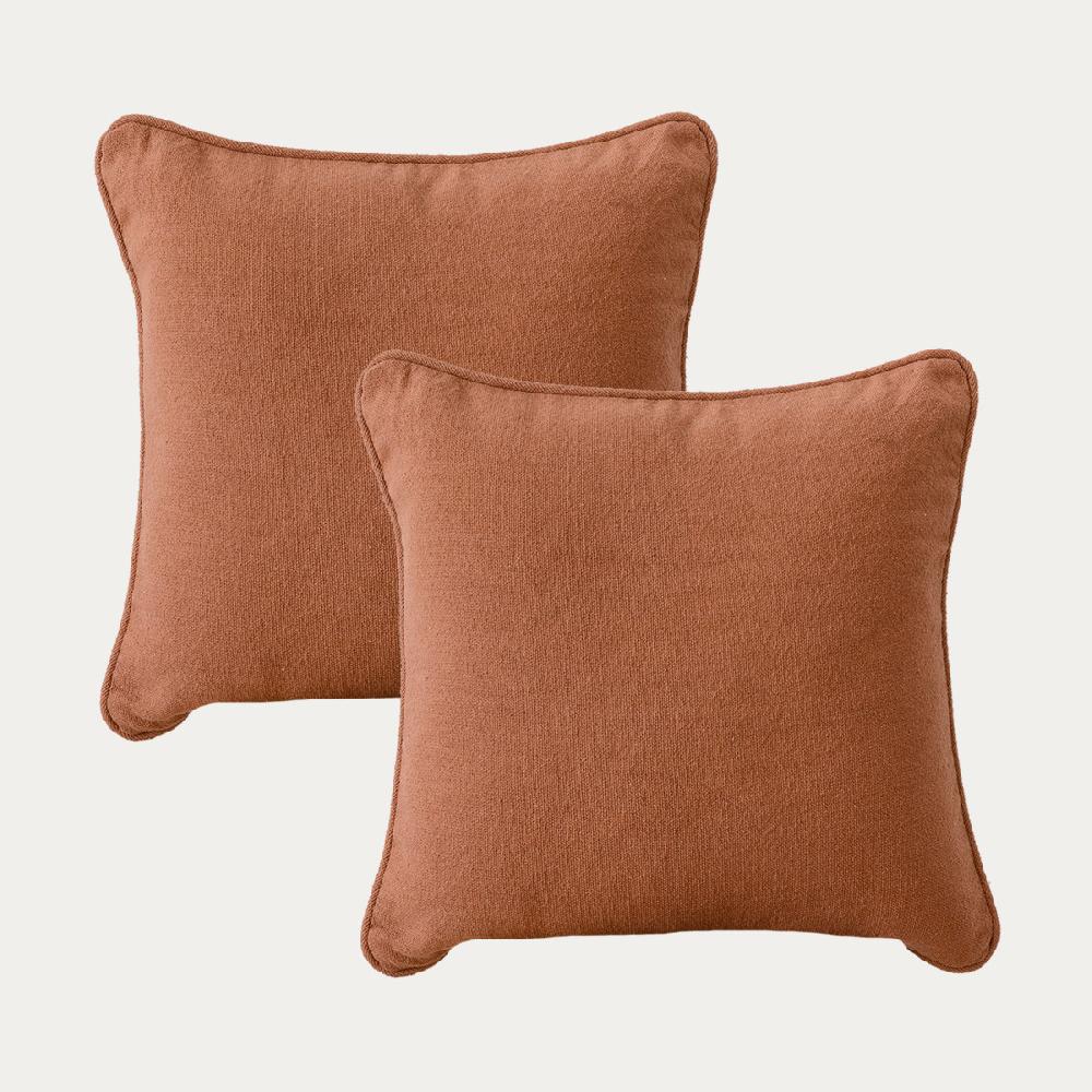 kenay home Pack 2 cojines terracota