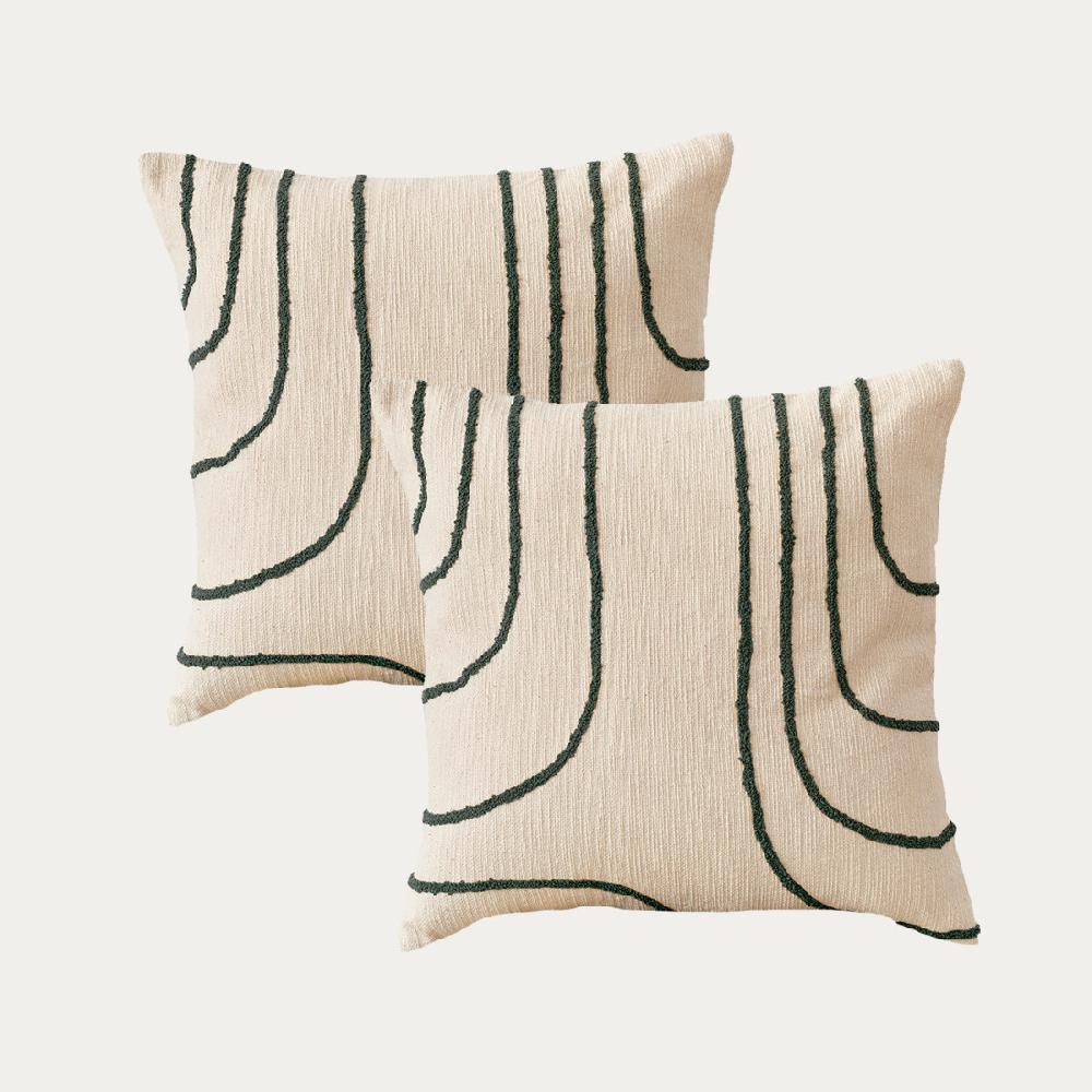 kenay home Pack 2 cojines verde