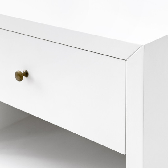 Kenay Home Pack 2 Mesitas De Noche Blanca 1 Cajón