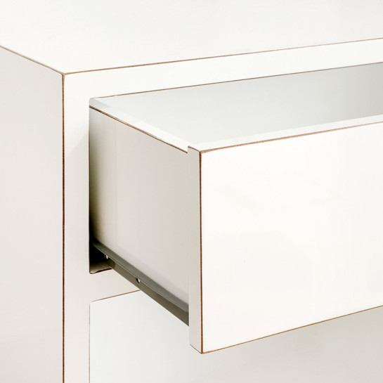 Kenay Home Pack 2 Mesitas De Noche Blanca 1 Cajón