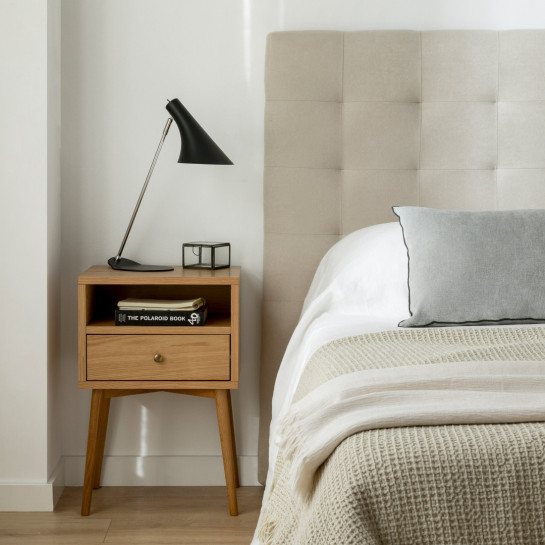 Kenay Home Pack 2 Mesitas De Noche Roble 1 Cajón