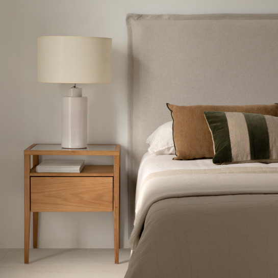 Kenay Home Pack 2 Mesitas De Noche Roble 1 Cajón