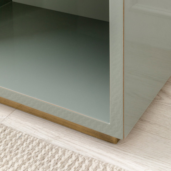 Kenay Home Pack 2 Mesitas De Noche Verde 1 Cajón