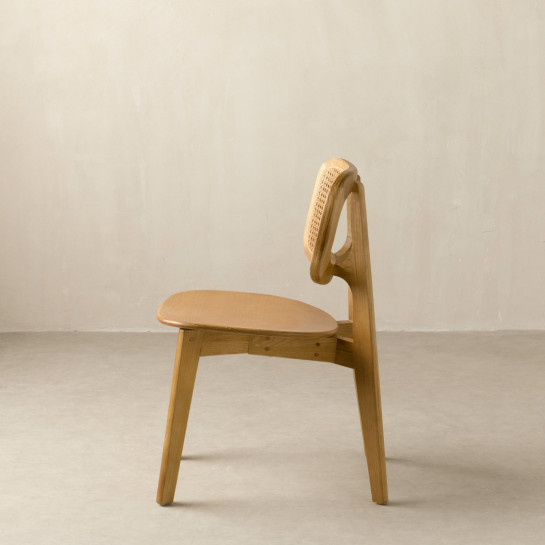 Kenay Home Pack 2 Sillas Madera-ratán Natural