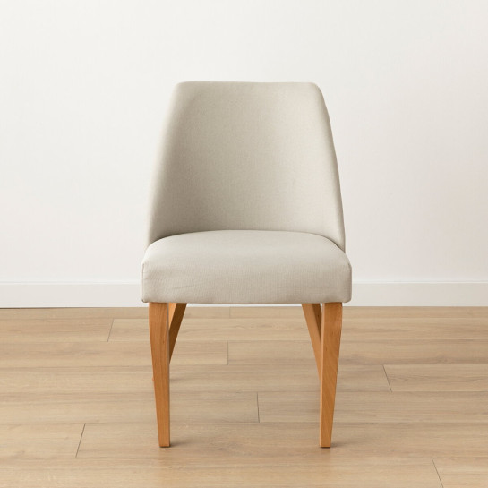 Kenay Home Pack 2 Sillas Tapizadas Beige