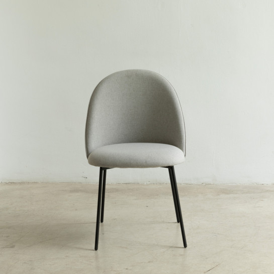 Kenay Home Pack 2 Sillas Tapizadas Gris