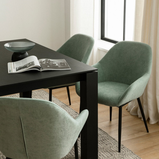 Kenay Home Pack 2 Sillas Tapizadas Menta