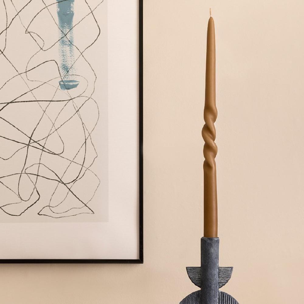 kenay home Pack 2 velas marrones