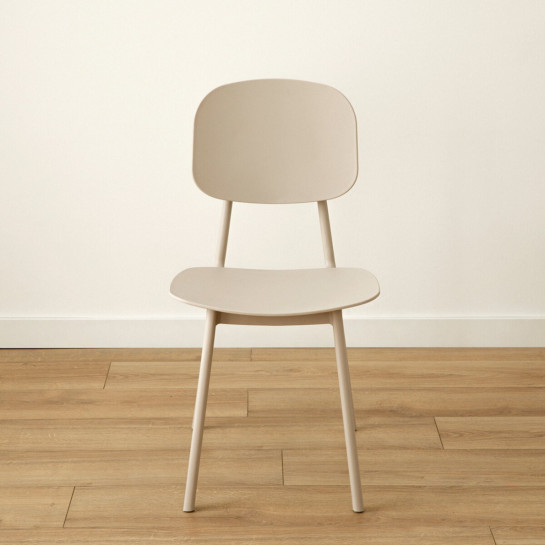 Kenay Home Pack 4 Sillas Polipropileno Beige