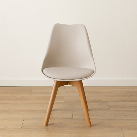 Kenay Home Pack 4 Sillas Polipropileno Beige