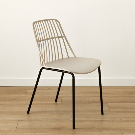 Kenay Home Pack 4 Sillas Polipropileno Beige