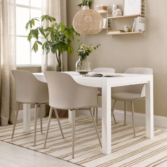 Kenay Home Pack 4 Sillas Polipropileno Beige
