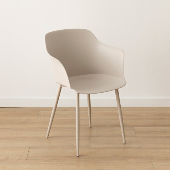 Kenay Home Pack 4 Sillas Polipropileno Beige