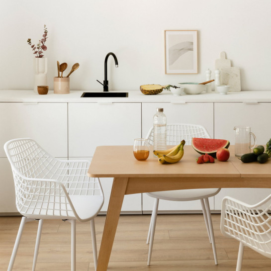 Kenay Home Pack 4 Sillas Polipropileno Blanco