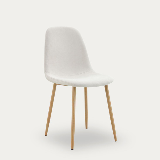 Kenay Home Pack 4 Sillas Tapizadas Beige