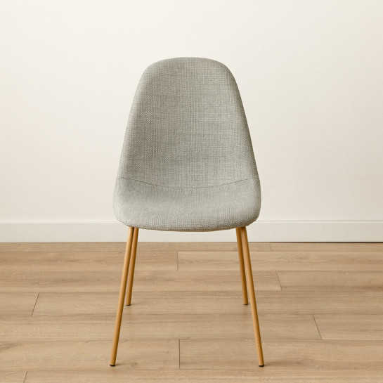 Kenay Home Pack 4 Sillas Tapizadas Gris