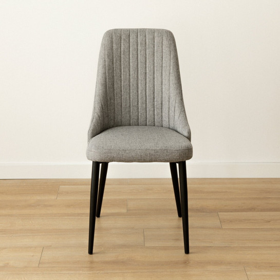 Kenay Home Pack 4 Sillas Tapizadas Gris