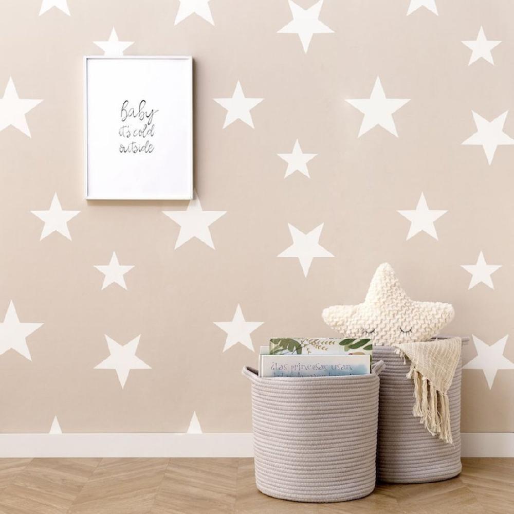 kenay home Papel pintado beige/blanco