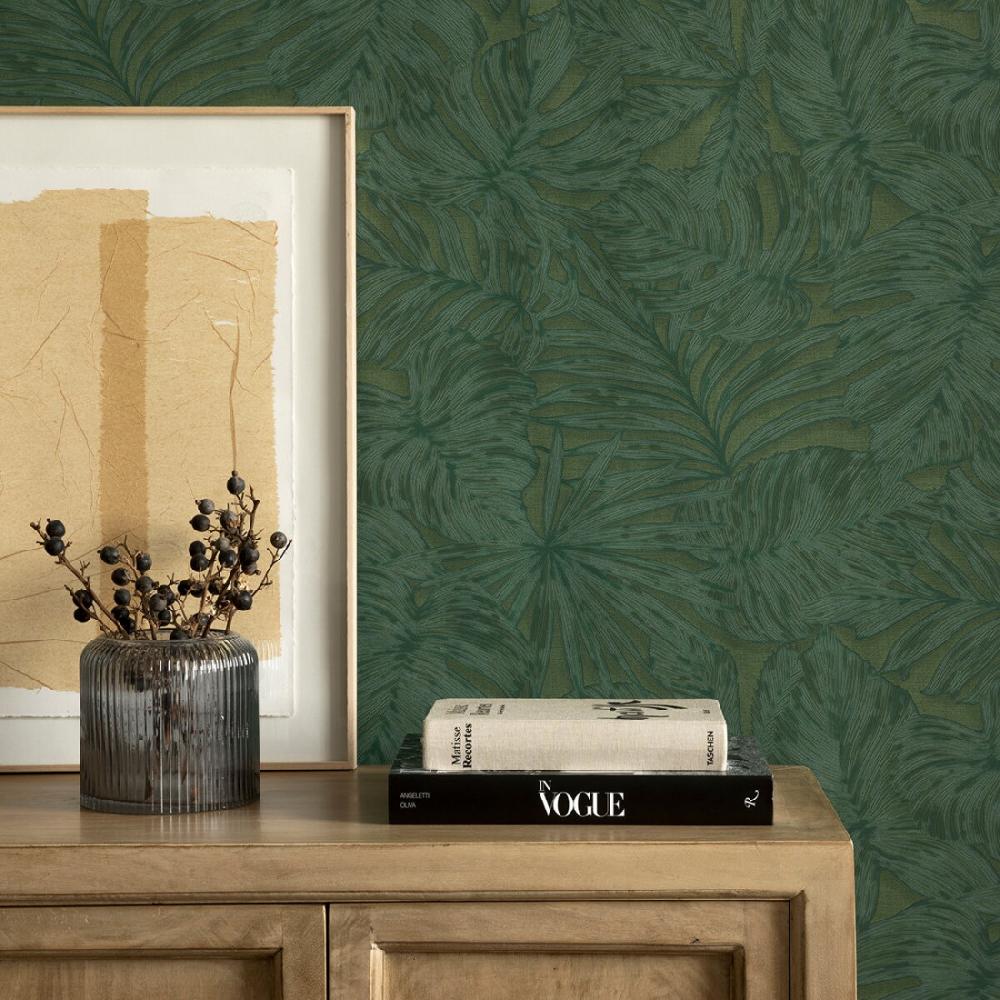 kenay home Papel pintado verde