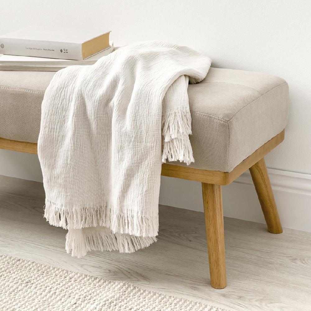 kenay home Plaid blanco