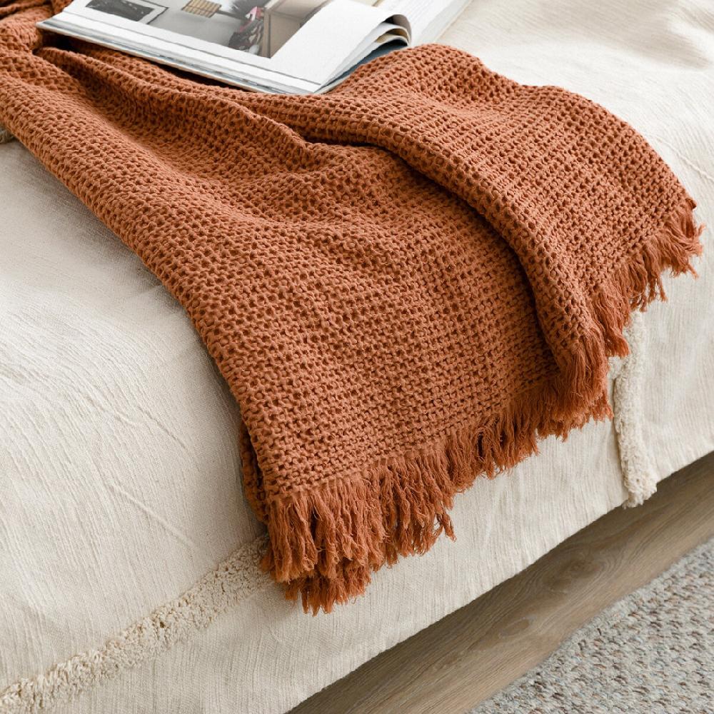 kenay home Plaid terracota