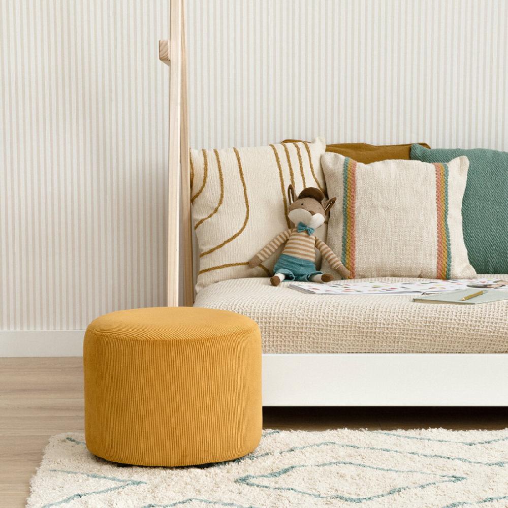 kenay home Puf 35 cm mostaza