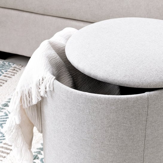 Kenay Home Puf Arcón Gris