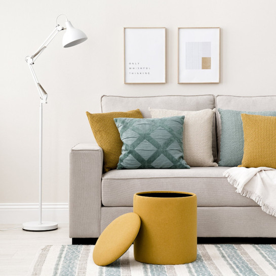 Kenay Home Puf Arcón Mostaza