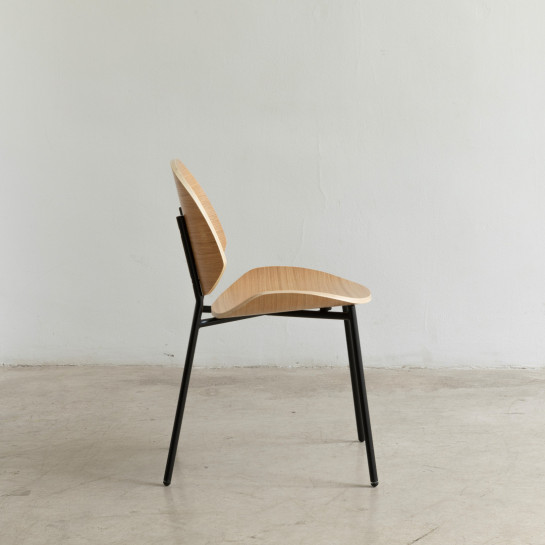 Kenay Home Silla Chapa De Roble Marrón