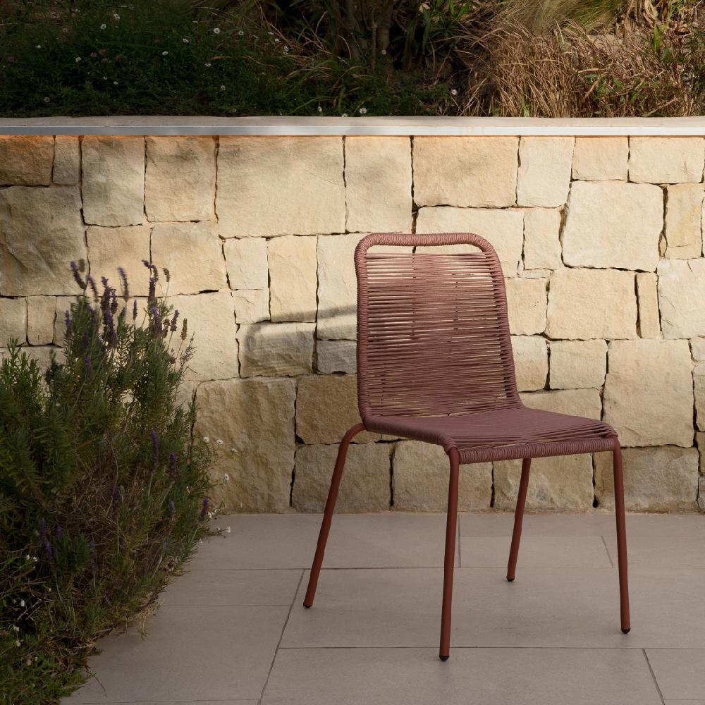 kenay home Silla de jardín terracota