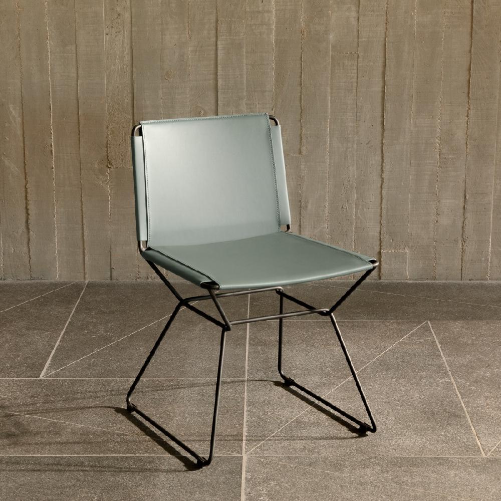 kenay home Silla de piel verde