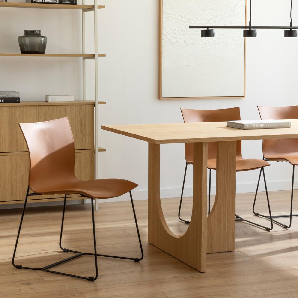 kenay home Silla piel marrón