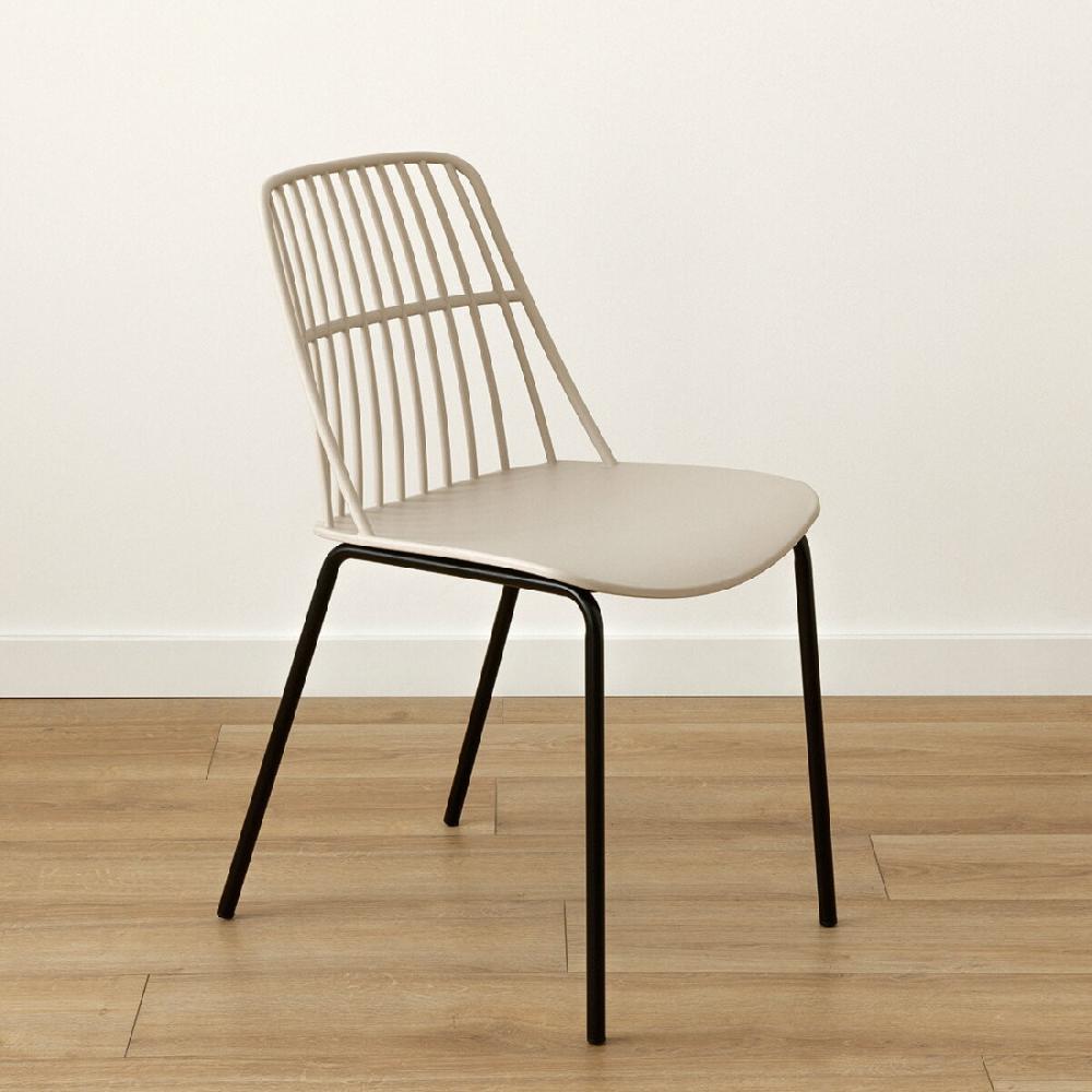 kenay home Silla polipropileno beige