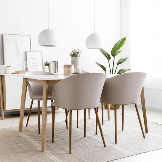 Kenay Home Silla Polipropileno Beige