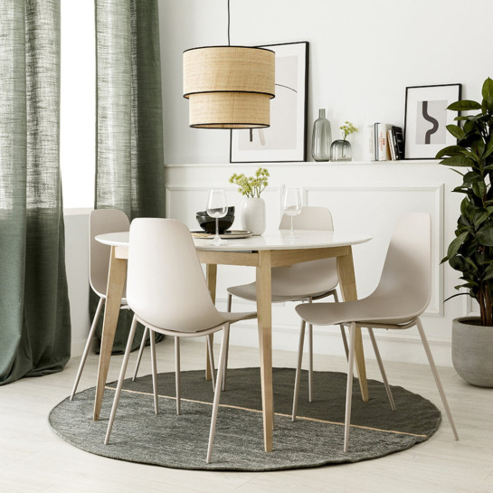 Kenay Home Silla Polipropileno Beige