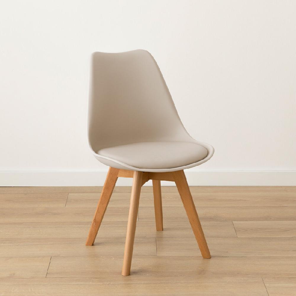 kenay home Silla polipropileno beige