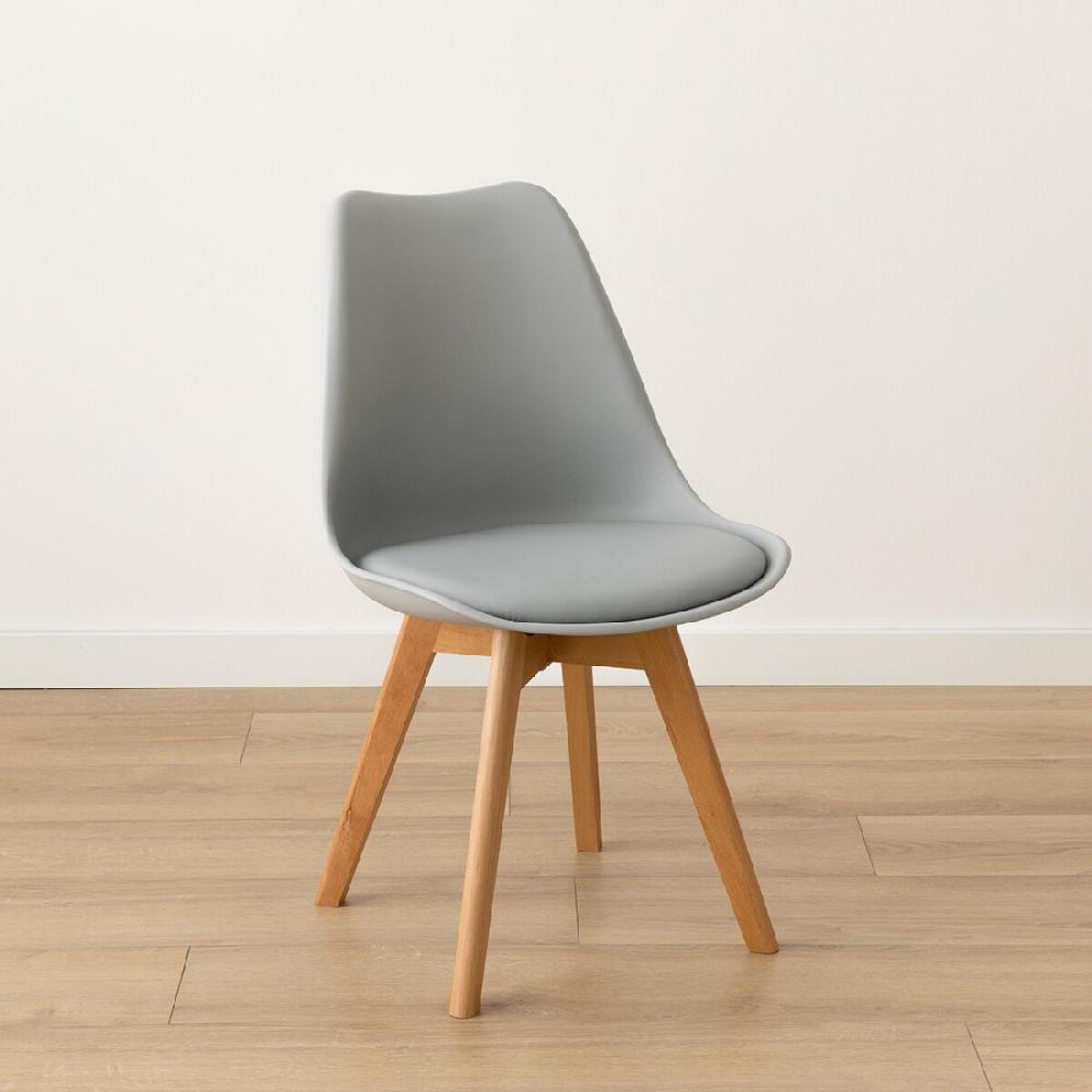 kenay home Silla polipropileno gris