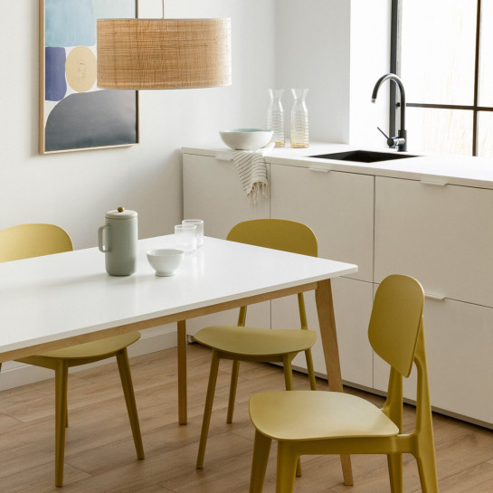 Kenay Home Silla Polipropileno Mostaza