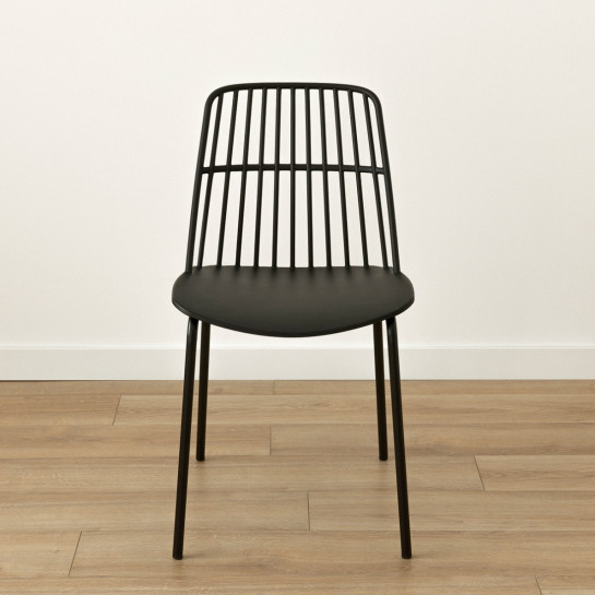 Kenay Home Silla Polipropileno Negra