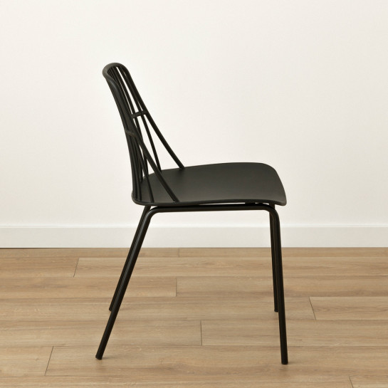 Kenay Home Silla Polipropileno Negra