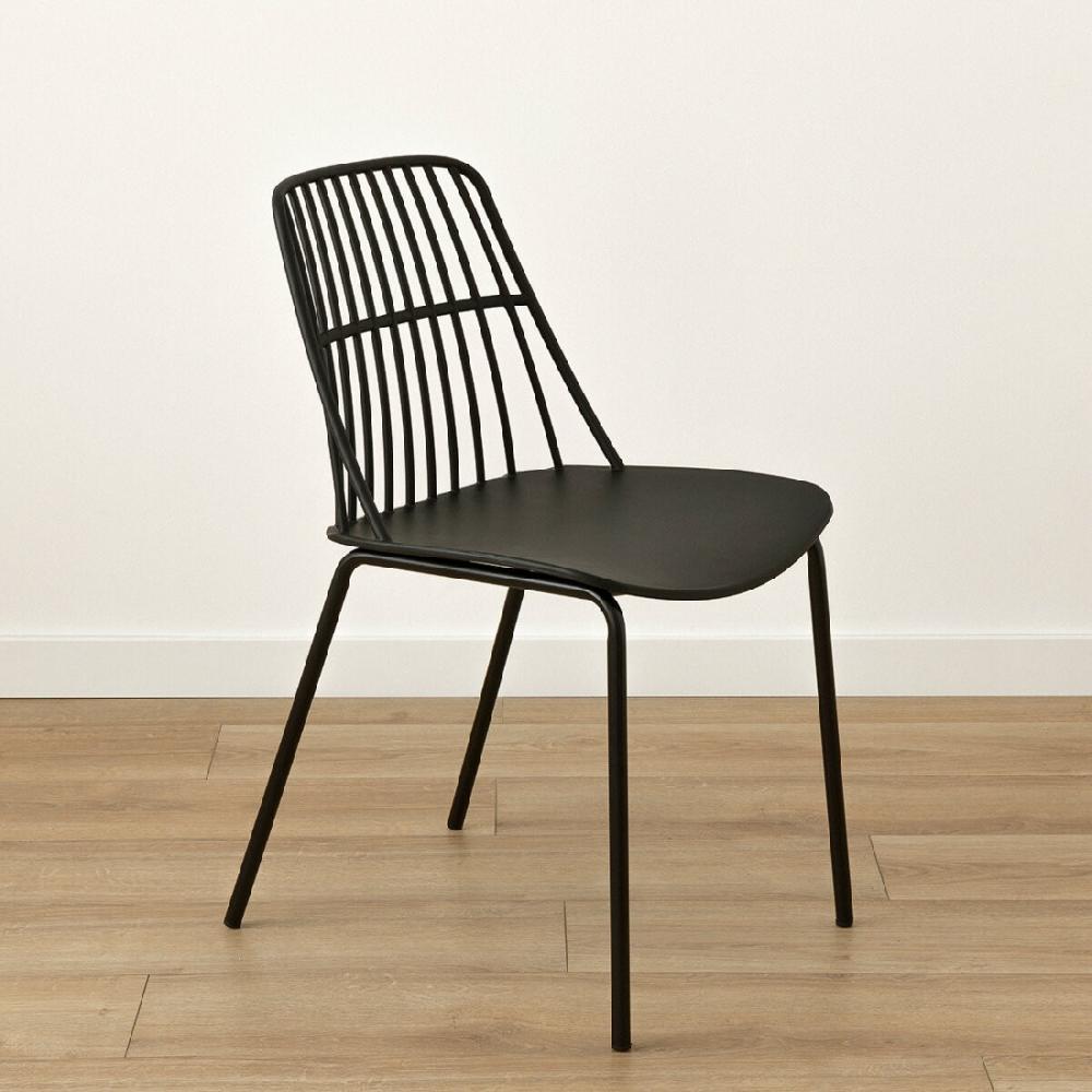 kenay home Silla polipropileno negra